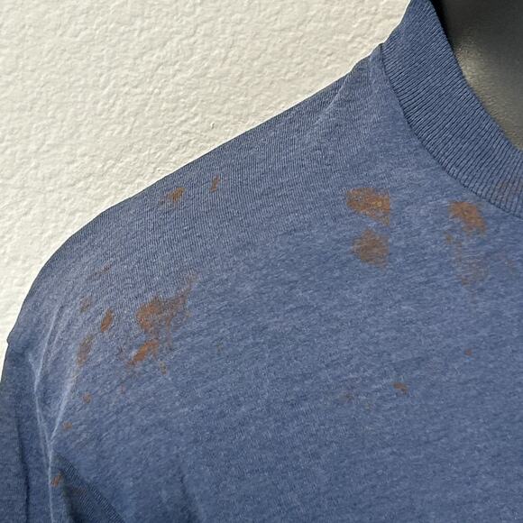 Vintage DCFD Washington DC Fire Department T Shirt Mens M Medium Blue 80s Tee - Picture 6 of 11